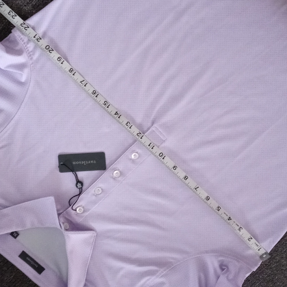 🆕️ ⛳️Turtleson⛳️ - Lavender Clare Mini Diamond Jacquard Performance Polo - Picture 10 of 11